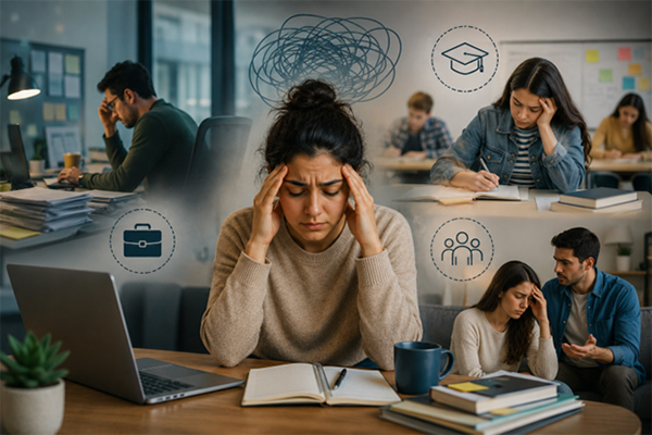 How Do Mental Health Challenges Affect Work, School, and Relationships Over Time?